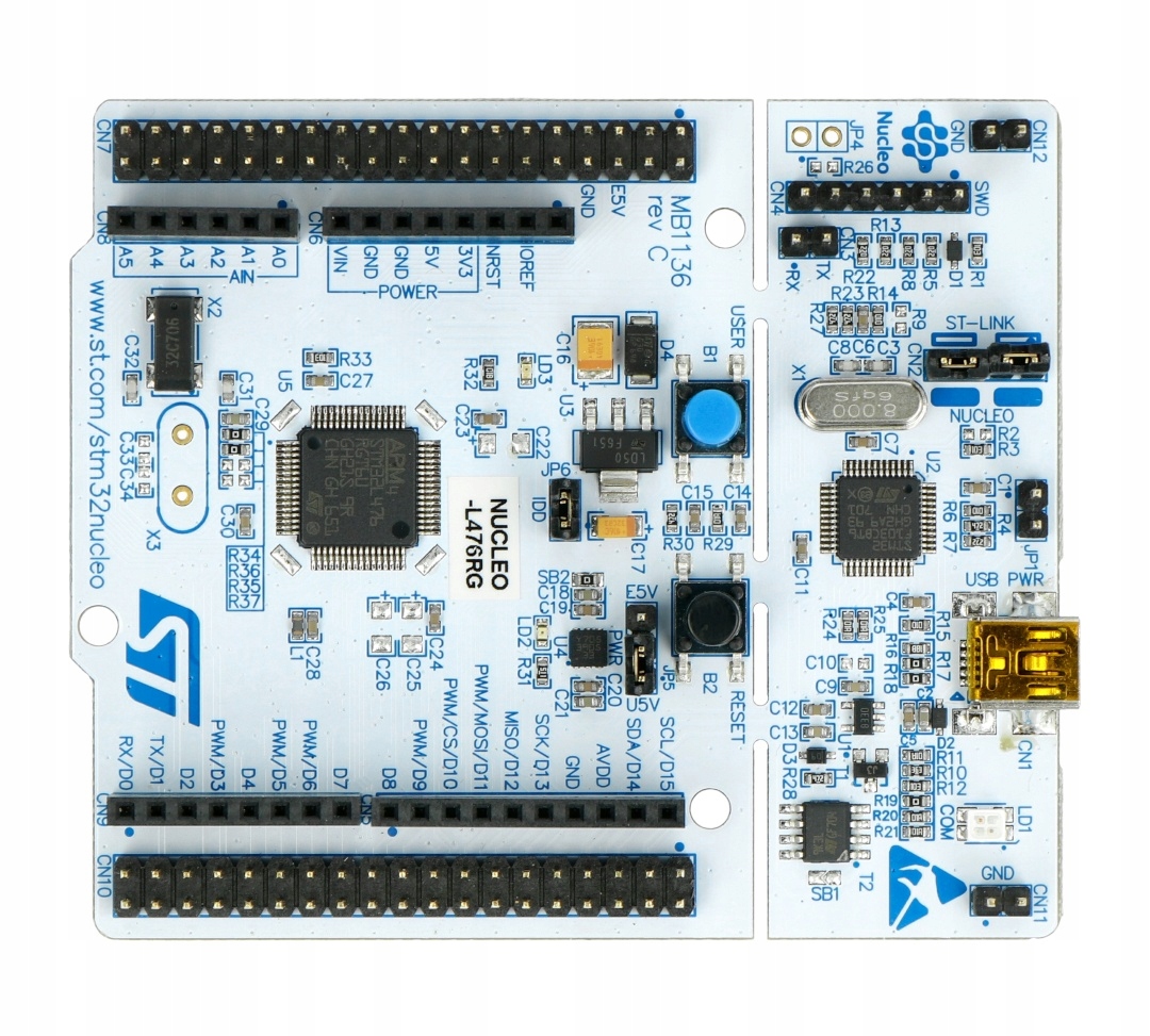 STM32 NUCLEO-L476RG - z MCU ARM Cortex M4 Rodzaj inny