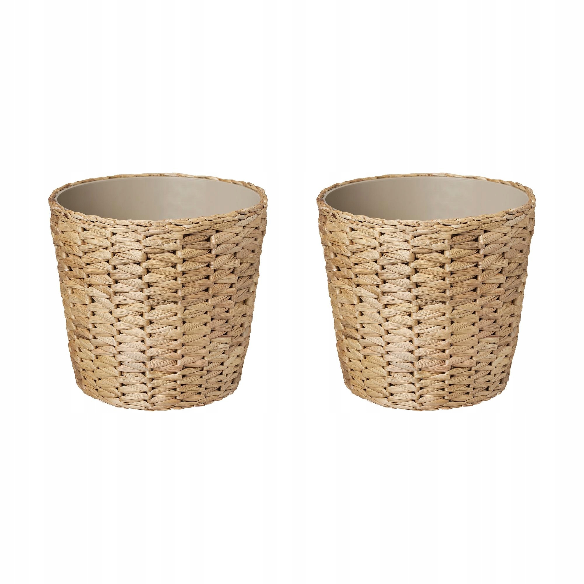 2 ks Obal Na Květináč Květináče 19 cm Ručně pletený Vodní hyacint