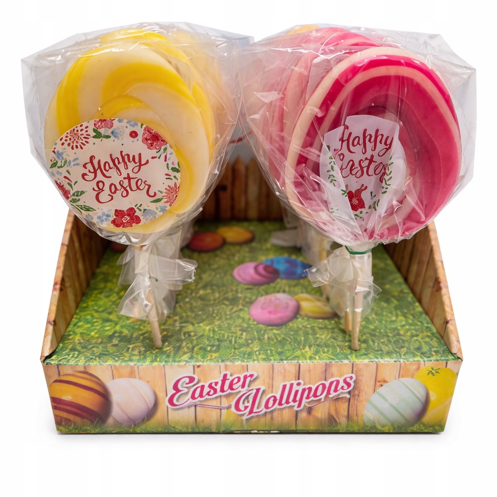 Levně Velikonoční Lízátka Karamelová psaníčka s ovocnou příchutí 40 g x 24 kusů