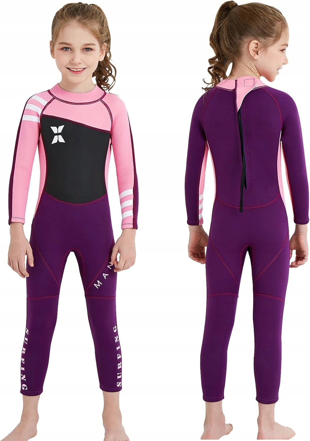 Z172 Kombinezon pływacki dziewczynka Natyfly r. XL 8Y