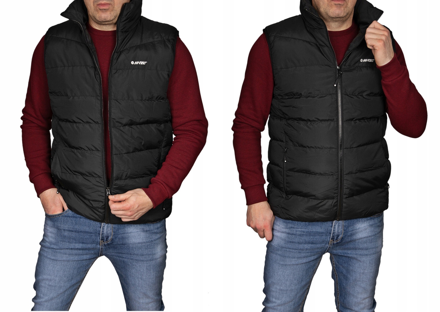 

Kamizelka męska Hi-tec czarna Bezrękawnik Sanis XL