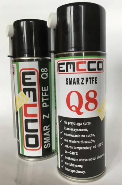 Smar teflonowy suchy PTFE Q8 400ml Emcco