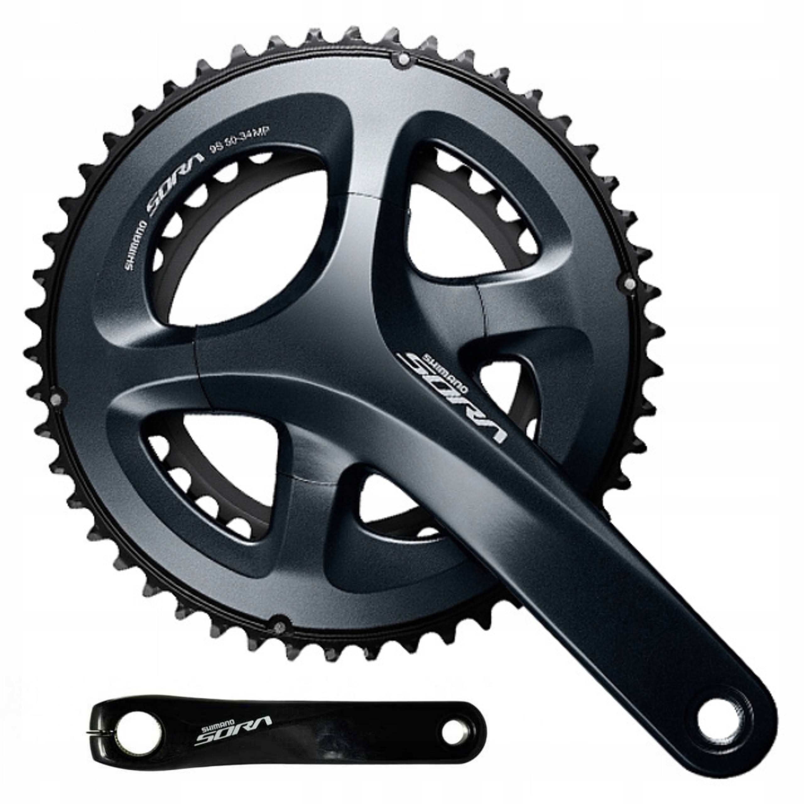 Mechanizm korbowy korba szosowa Shimano Sora FC-R3000 50/34T 9s 175 mm