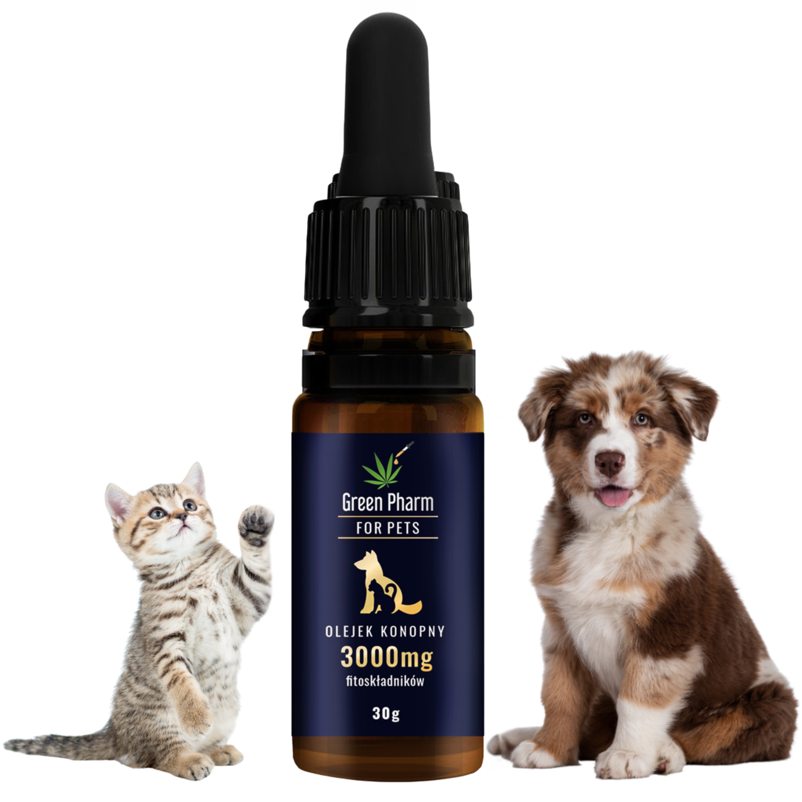 Konopný olej Cbd 10% Pro Psa 3000 mg 33 ml Veterinární Bez Thc