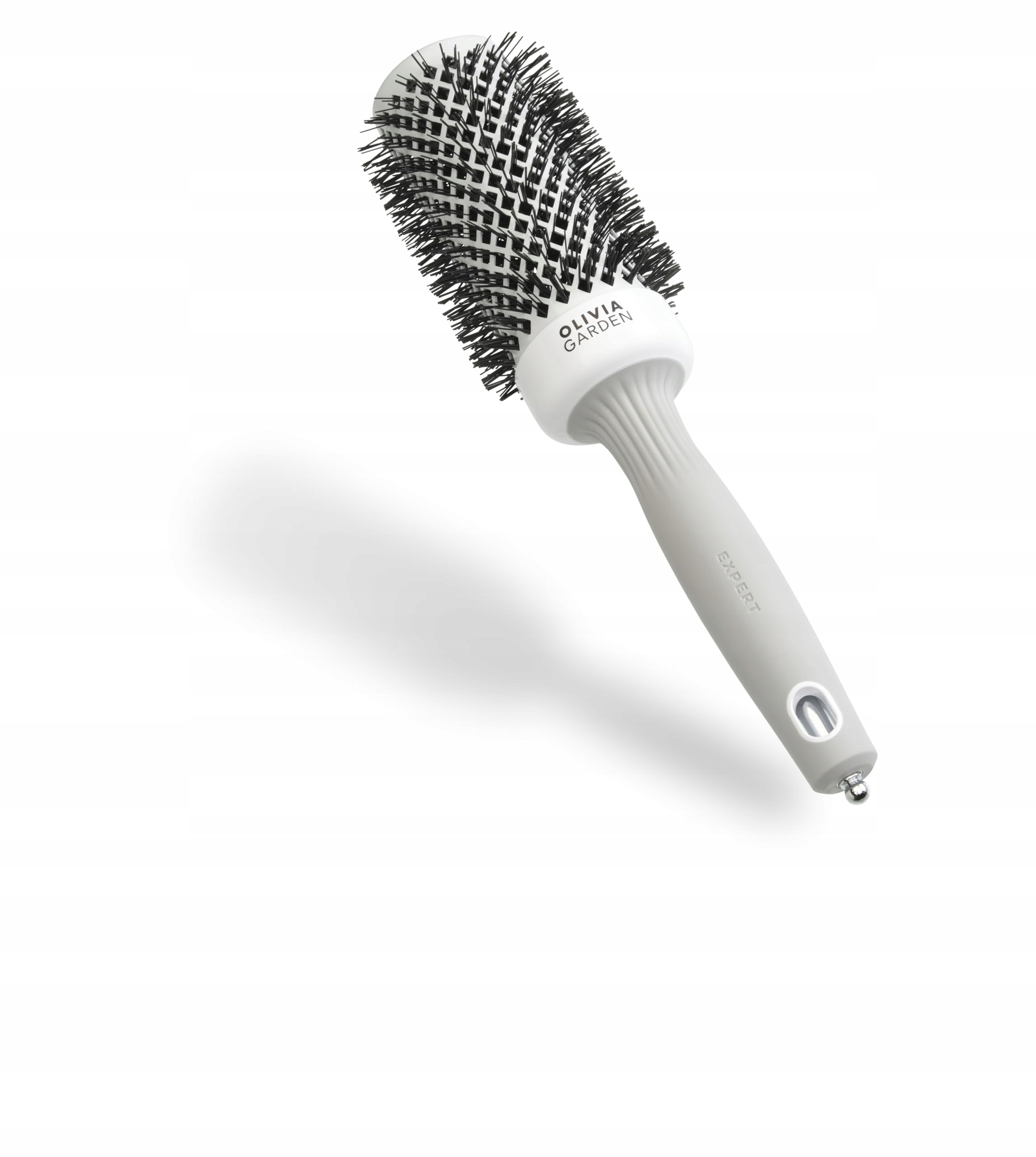 Olivia Garden kartáč na styling Expert Blowout Shine White & Grey