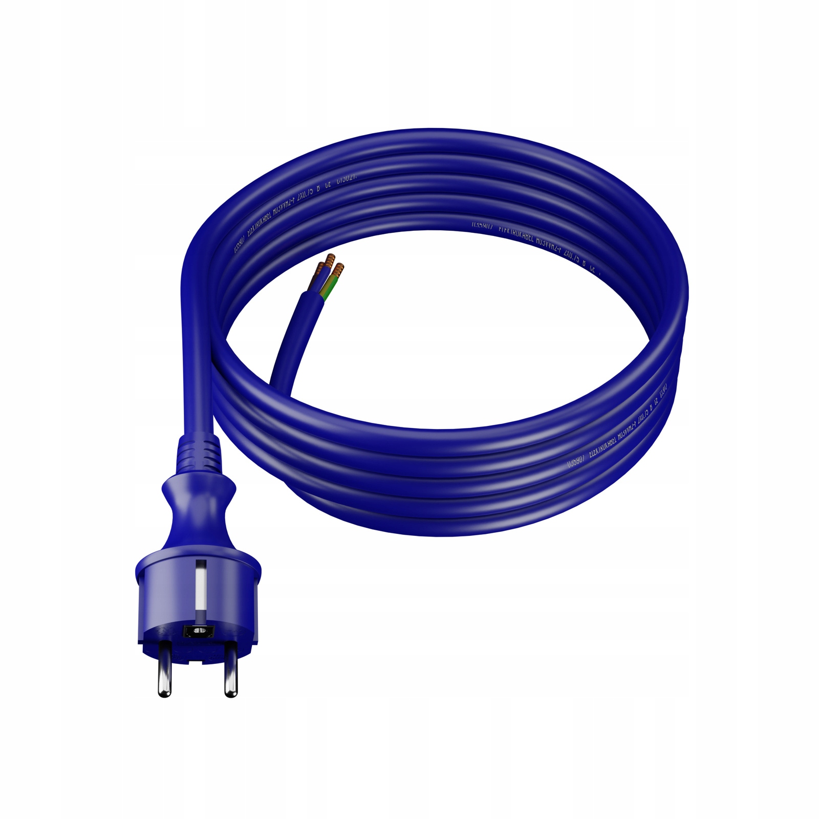 2x Připojovací kabel 3 m s přímou zástrčkou 250 V 16 A 3x2,5 mm² IP44 H07BQ