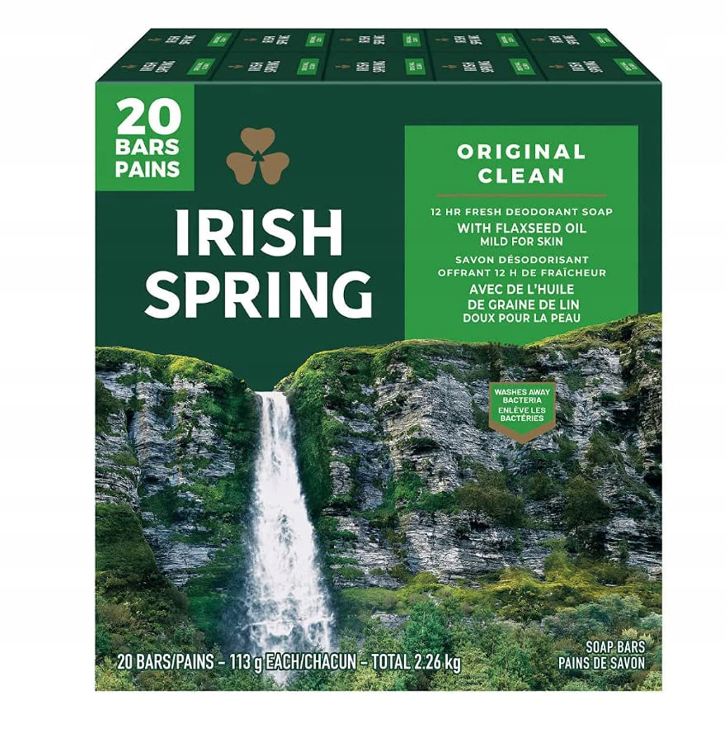 Mýdlo Irish Spring Original 113G 20-PAK z Usa
