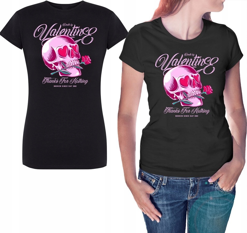 

Koszulka damska Death By Valentines, czarna 2XL