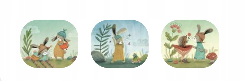 MOULIN ROTY Projektor latarka z bajkami TRZY MAŁE KRÓLIKI Marka Moulin Roty