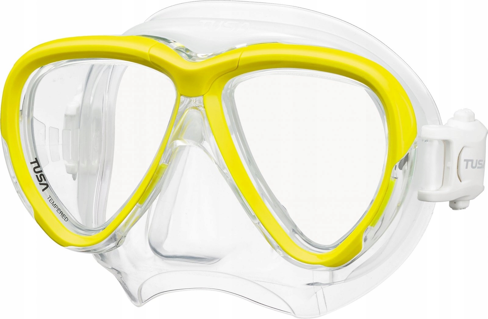 Maska Tusa Intega Transparent silikon, Żółta