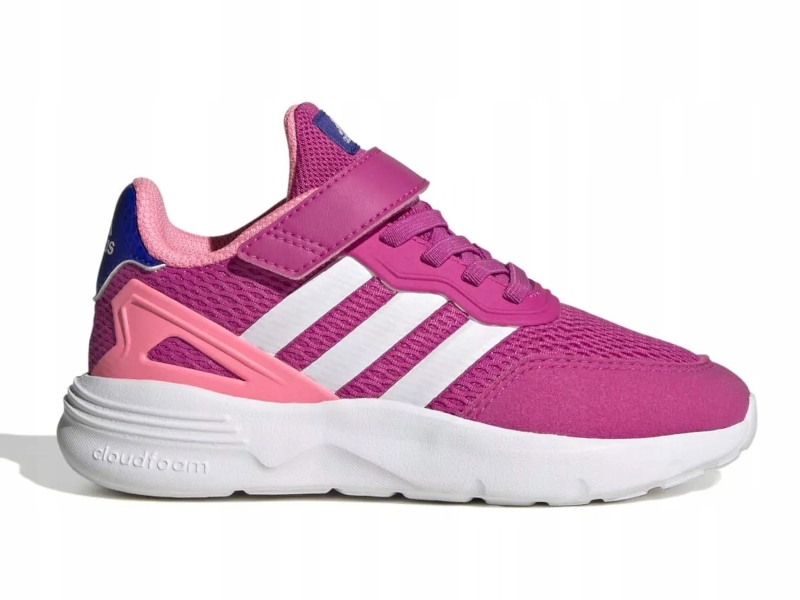 Buty Adidas Nebzed HQ6148 sportowe zapinane na rzep siateczka różowe 28,5