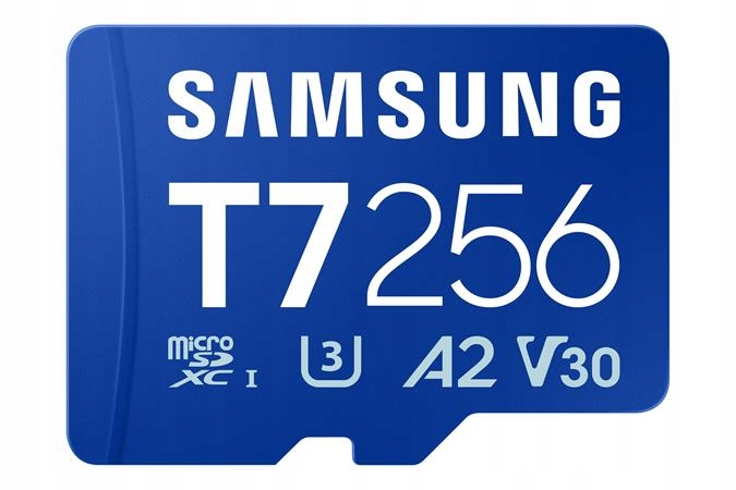 Samsung T7/Micro SDXC/256GB/UHS-I U3 Class 10/Modrá Adaptér