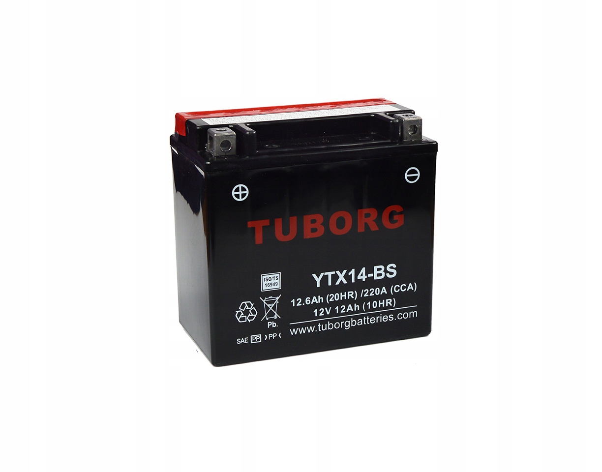 

Akumulator moto Tuborg YTX14-BS 12.6Ah 220A Agm