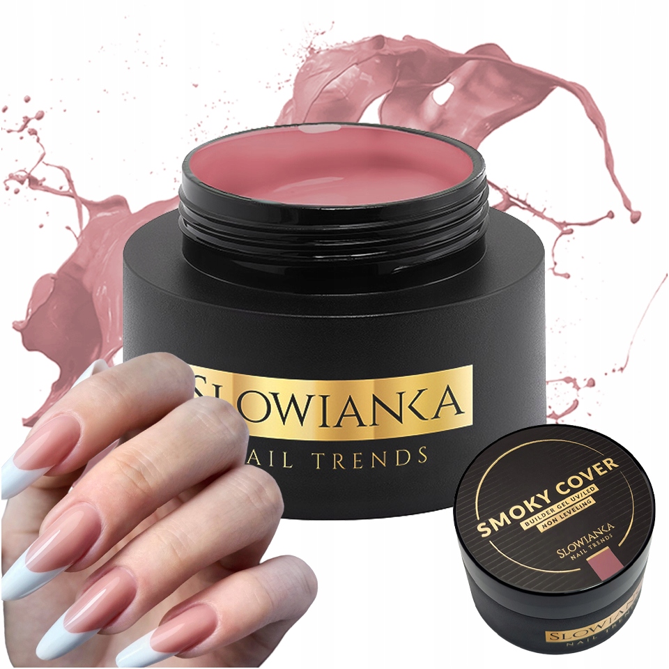 Slowianka Stavební Gel na nehty Non-Leveling 15 g Smoky Cover