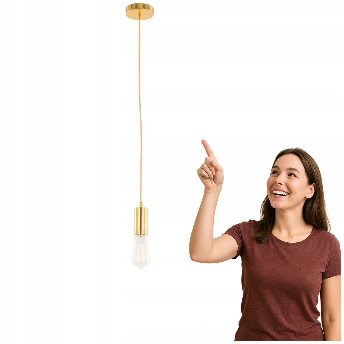 Závěsná lampa Moderna DS-M-038 Gold Italux