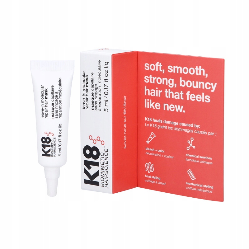 

K18 Leave-in Molecular Repair Hair Maska-5ML