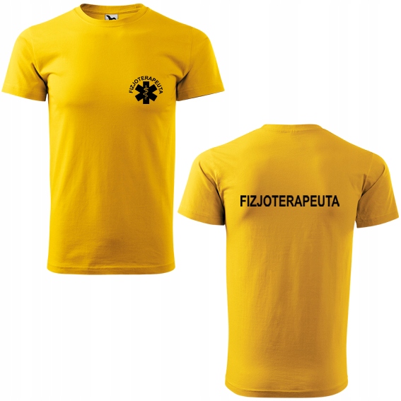 

Męska koszulka z nadrukiem Fizjoterapeuta M 04