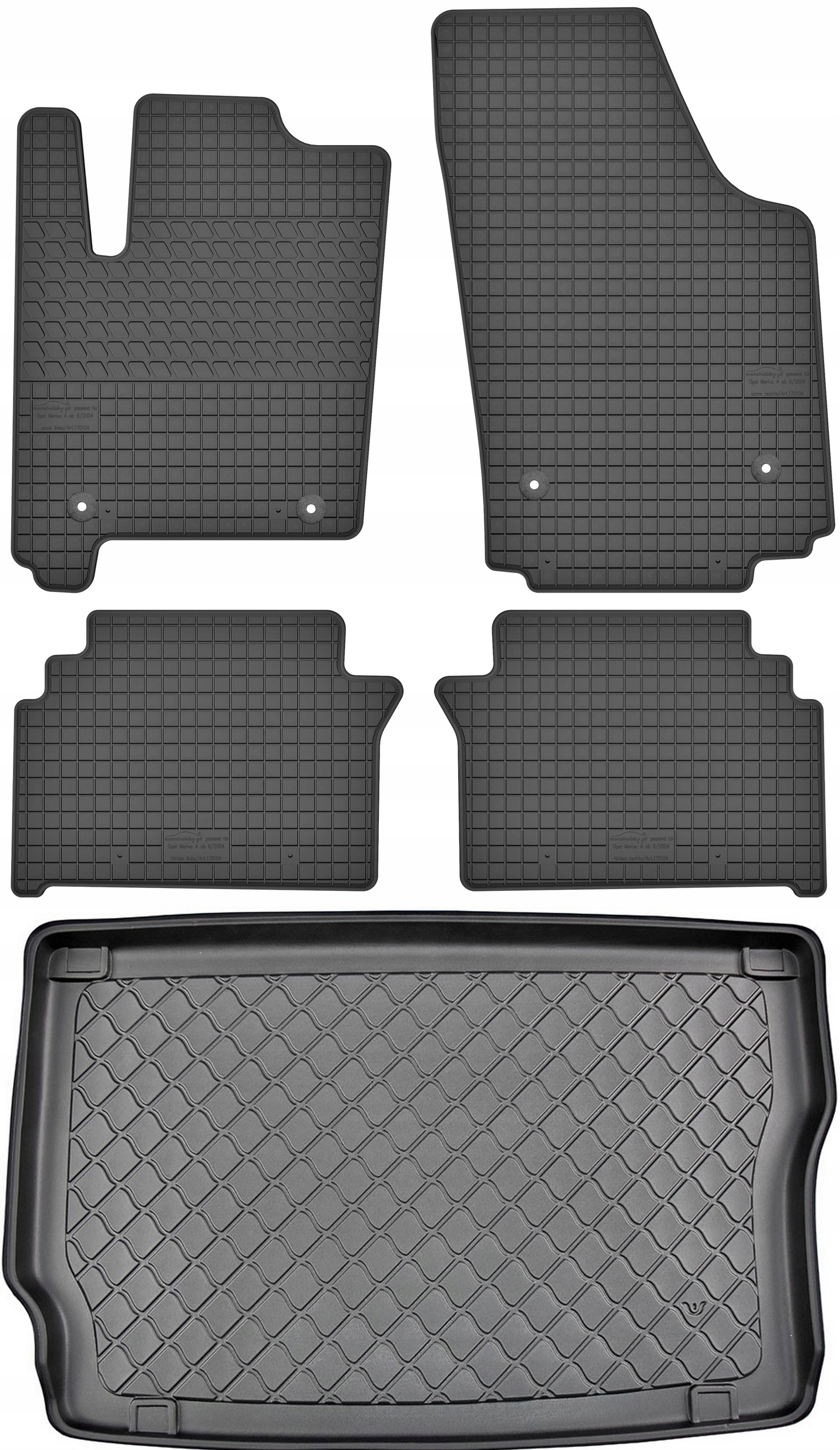 

Opel Meriva A Van 2003-2010 Dywaniki z matą