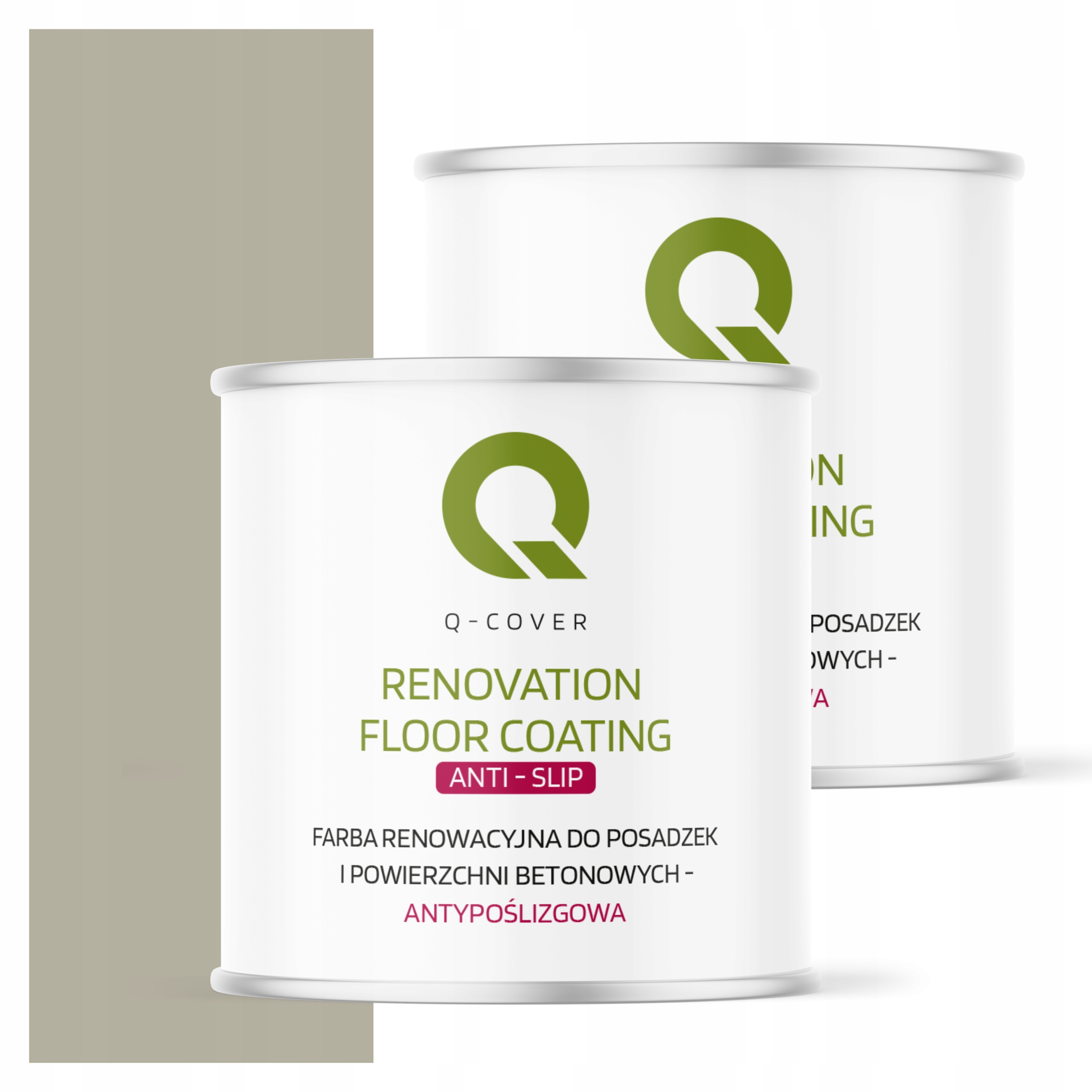 Protišmyková renovačná farba na betón 2,5 l, šedá, béžová RAL7032, matná