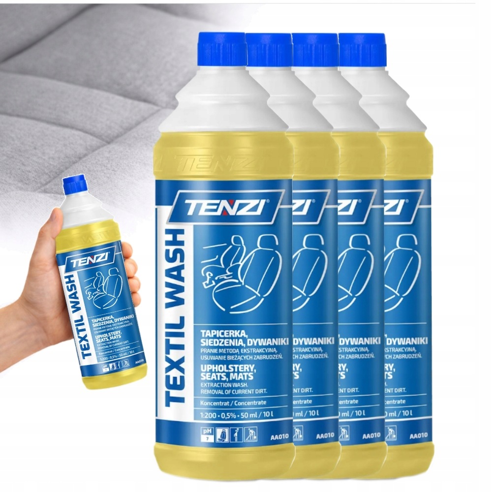Textil Wash 4x1L prostriedok na pranie kobercov, čalúnenie sedadiel, koncentrát