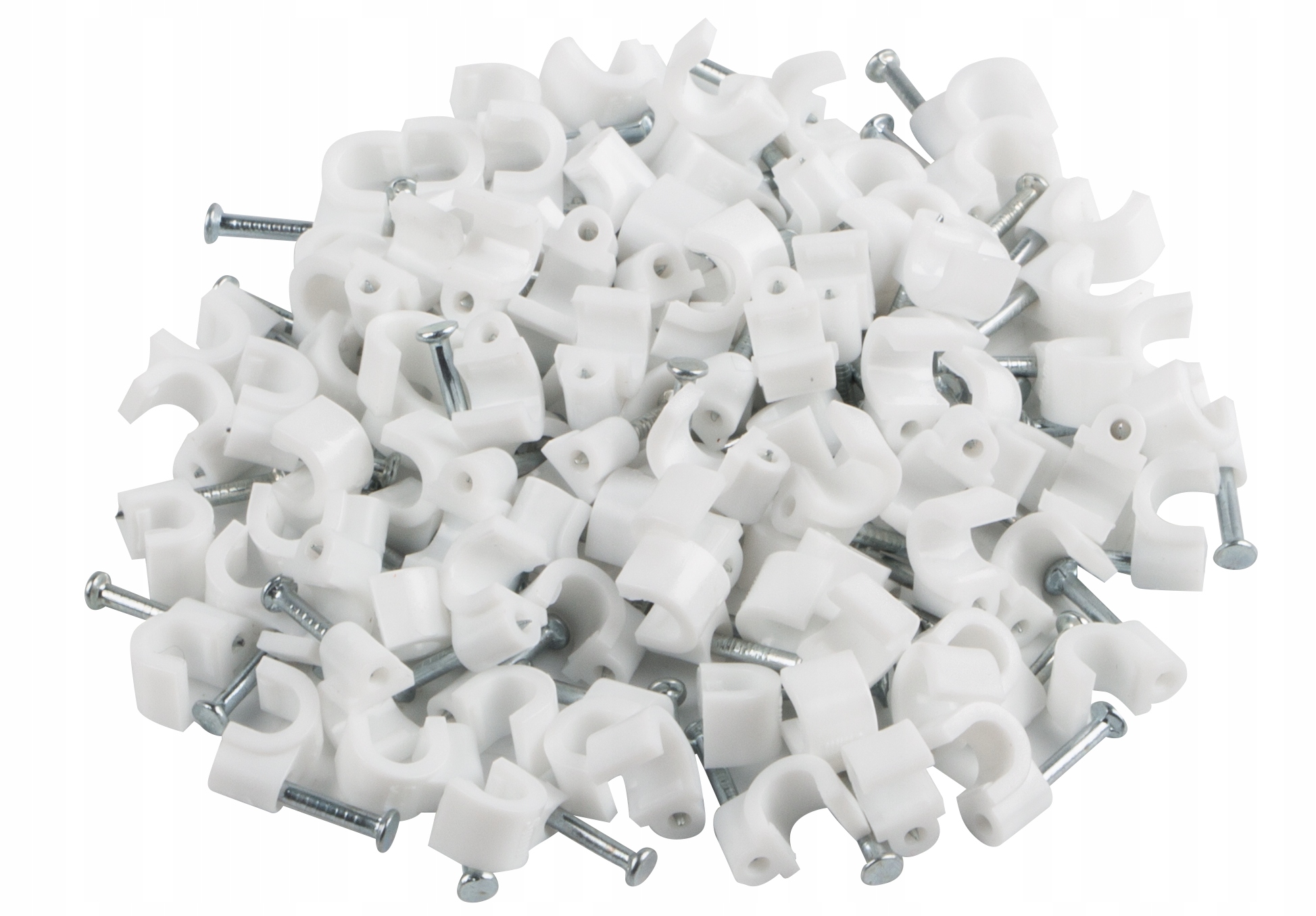 

Uchwyty Do Kabli Przewodów Flop 3,5MM Białe 100szt