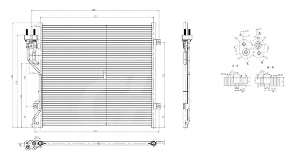 Hart 606 930 конденсатор, радиатор кондиционера