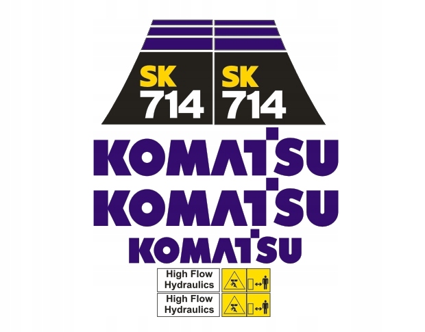 Samolepky – polep Komatsu SK714