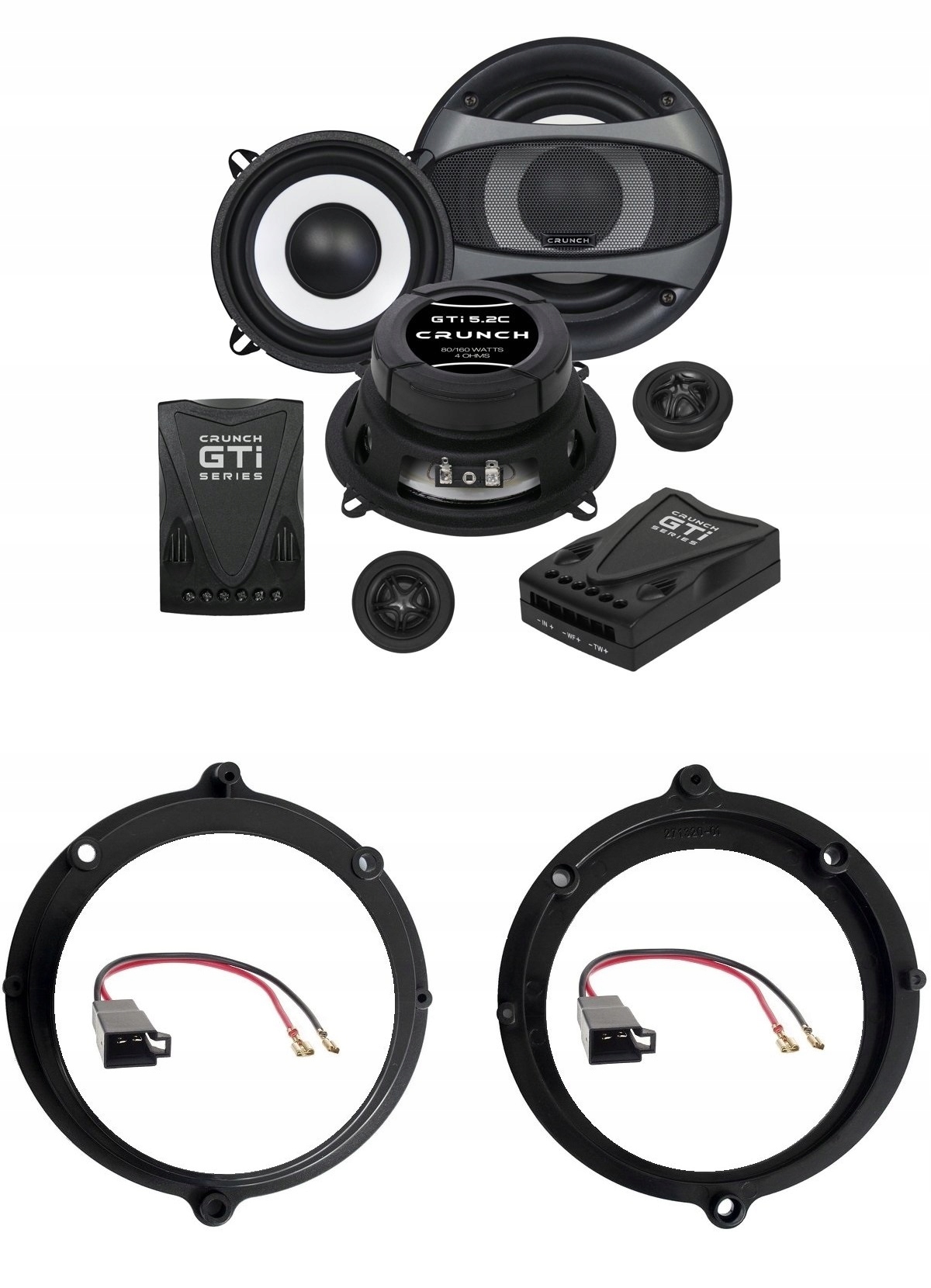 Crunch GTI5.2C Přední reproduktory Audi A4 B5 13CM