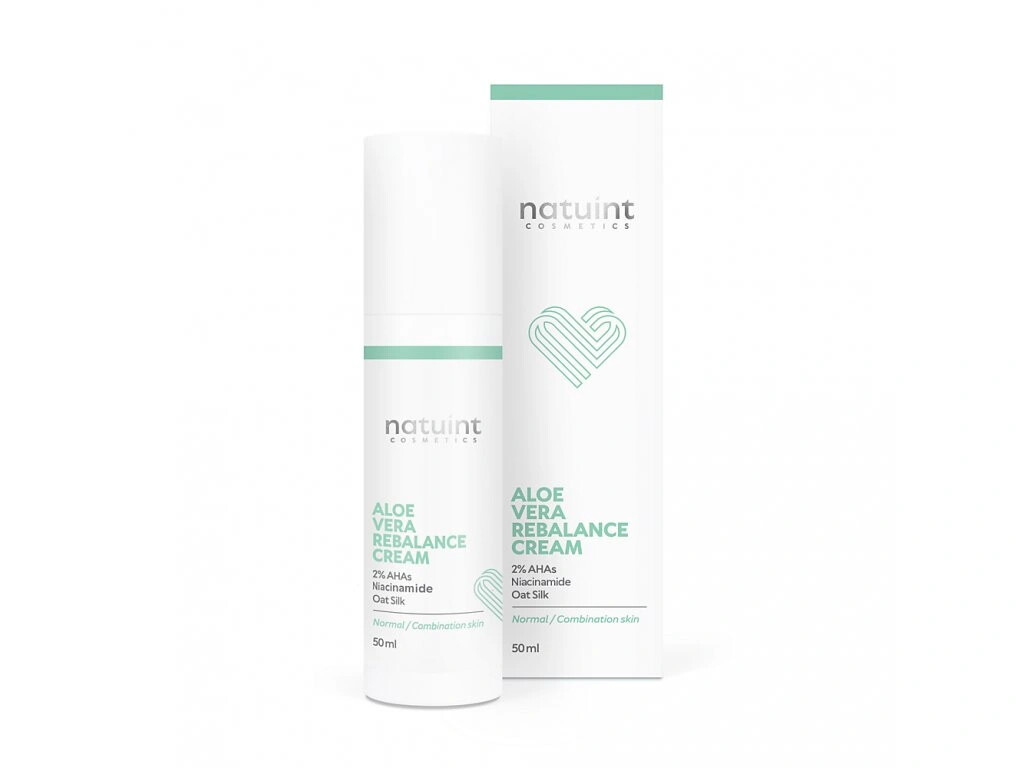 Natuint Cosmetics Pleťový krém s aloe vera a hedvábím 50 ml