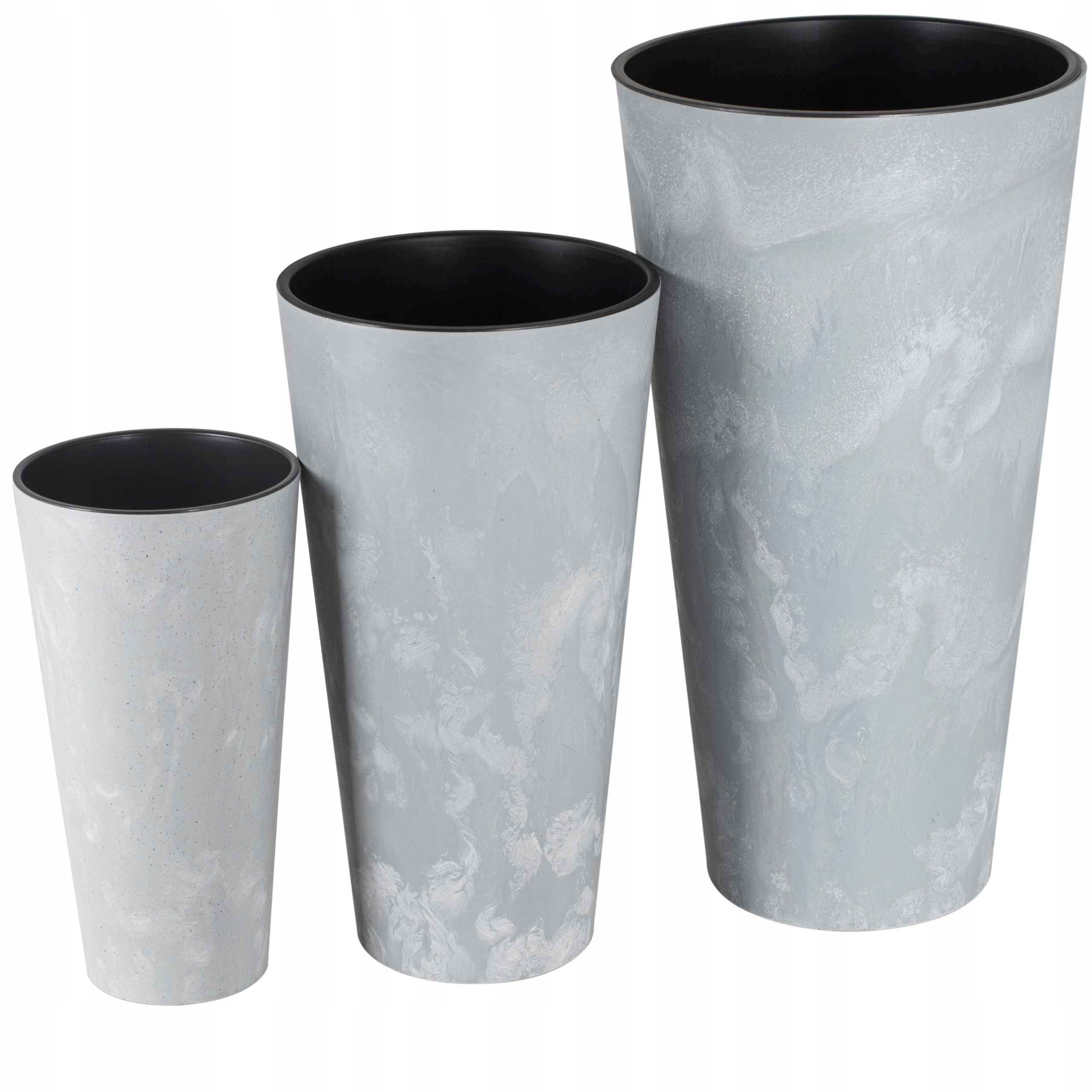 Doniczka wysoka Effect Tubus DTUS250E + wkład | Beton — 18