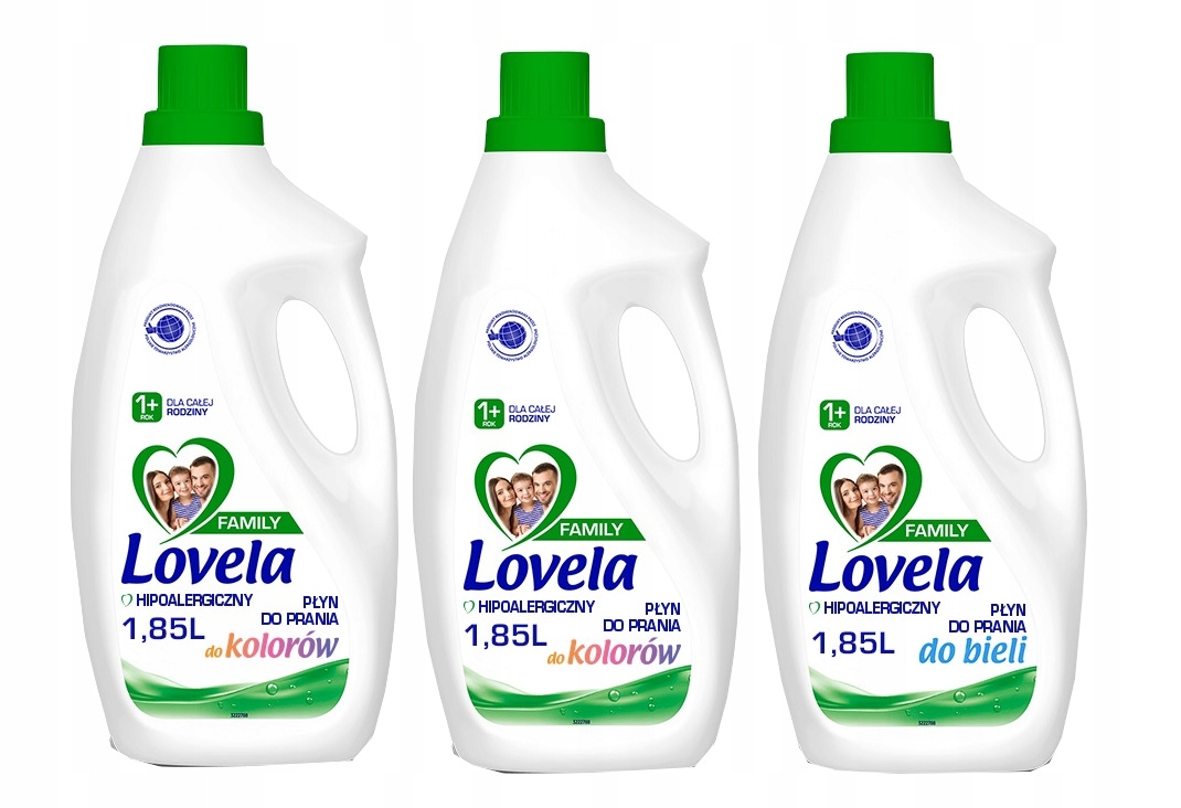 

Lovela Family mleczko Mix 3x1,85l/84pr Kolor Biel