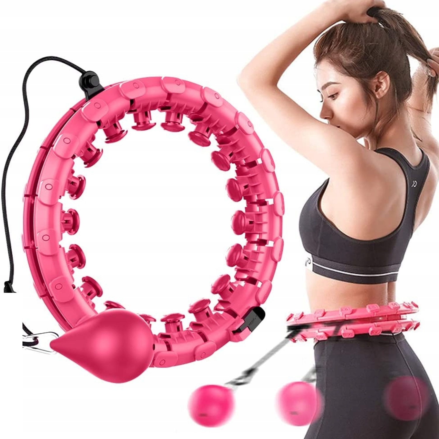

Koło Hula Hop Masażer Obciążnik Hulahop Fit 140CM