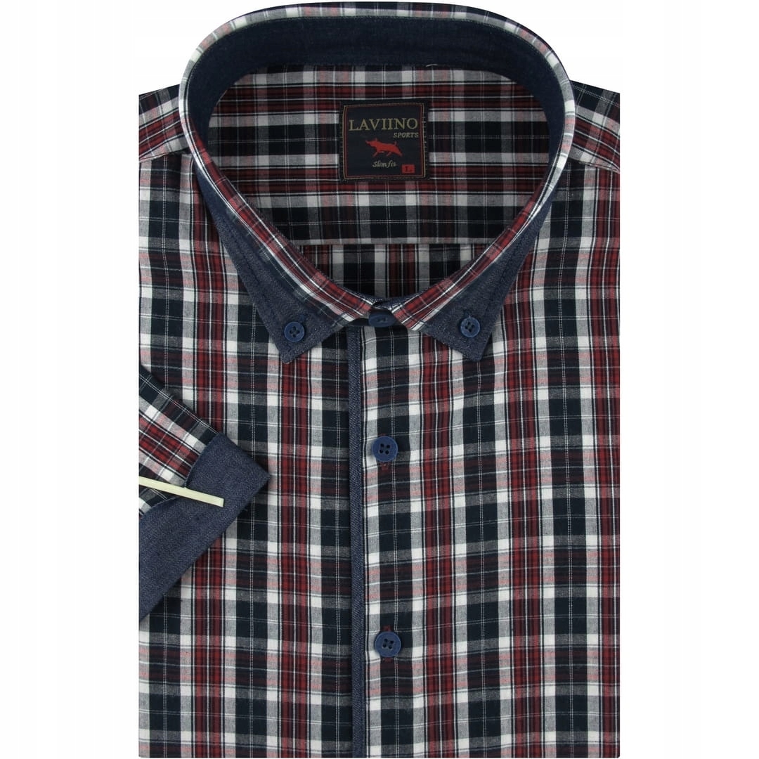 

Koszula Męska Elegancka do pracy z lamówką N240