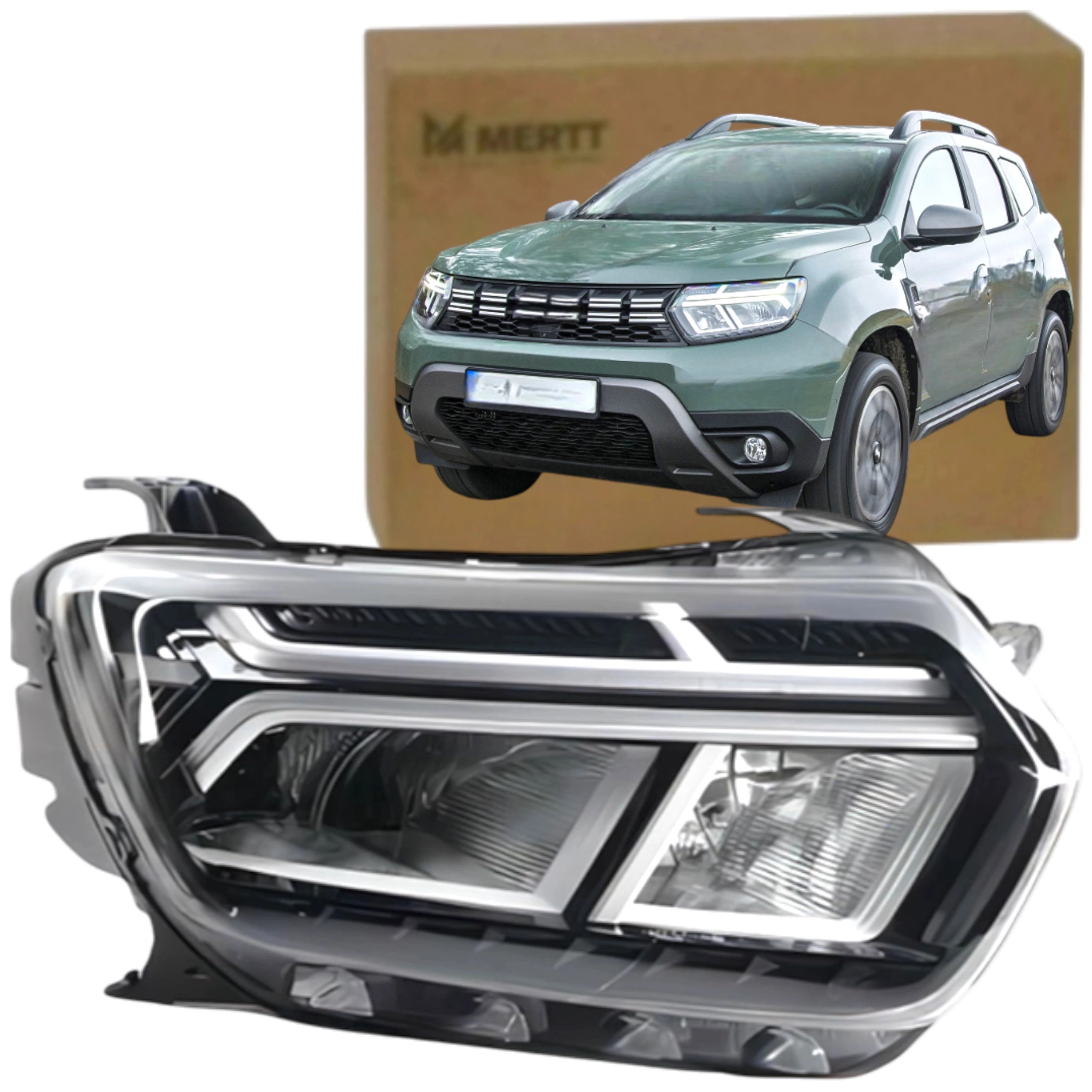 Dacia Duster II Lift 2021- Eflektor Přední Lampa Pravá Plná Led 260101613R
