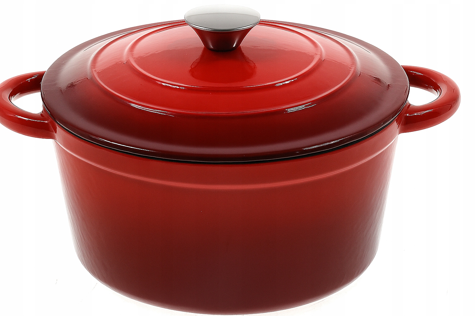 Hrnec 5,9L Smaltovaný Smalt s Víkem Indukce Trouba Plyn 28 cm