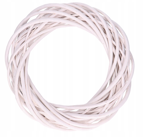 Wianek wiklinowy ringo biały 30 cm