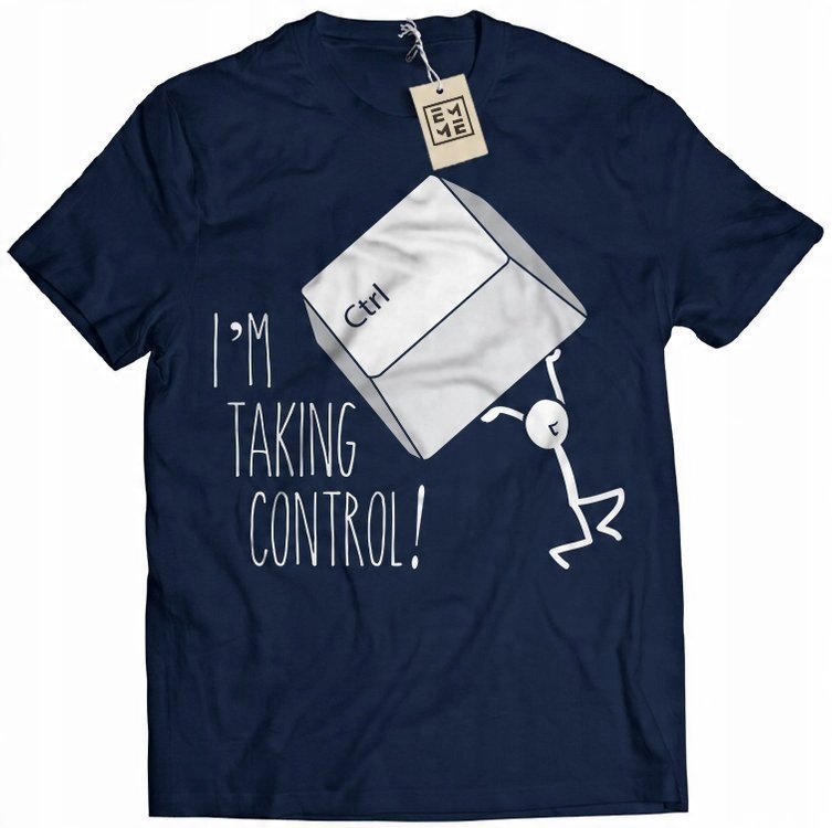 

Koszulka I'm Taking Control Ctrl It geek XL