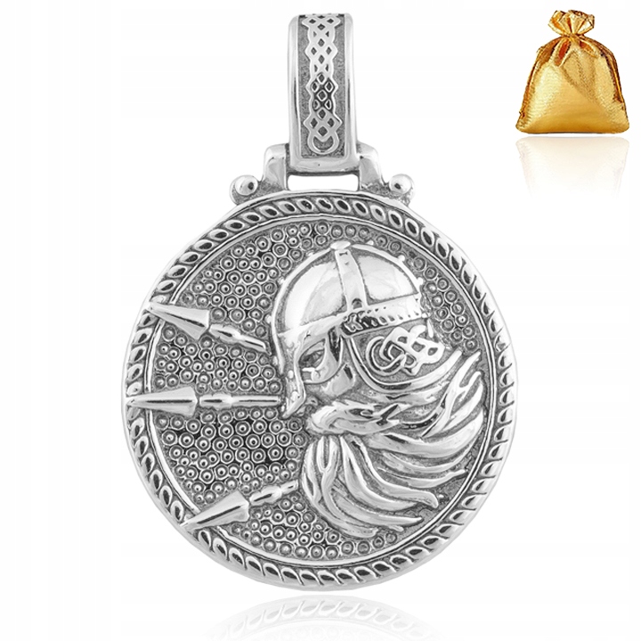 Stříbrný Velký Pánský Přívěsek Přívěsek Viking Stříbro Ryzost 925 Jako Dárek