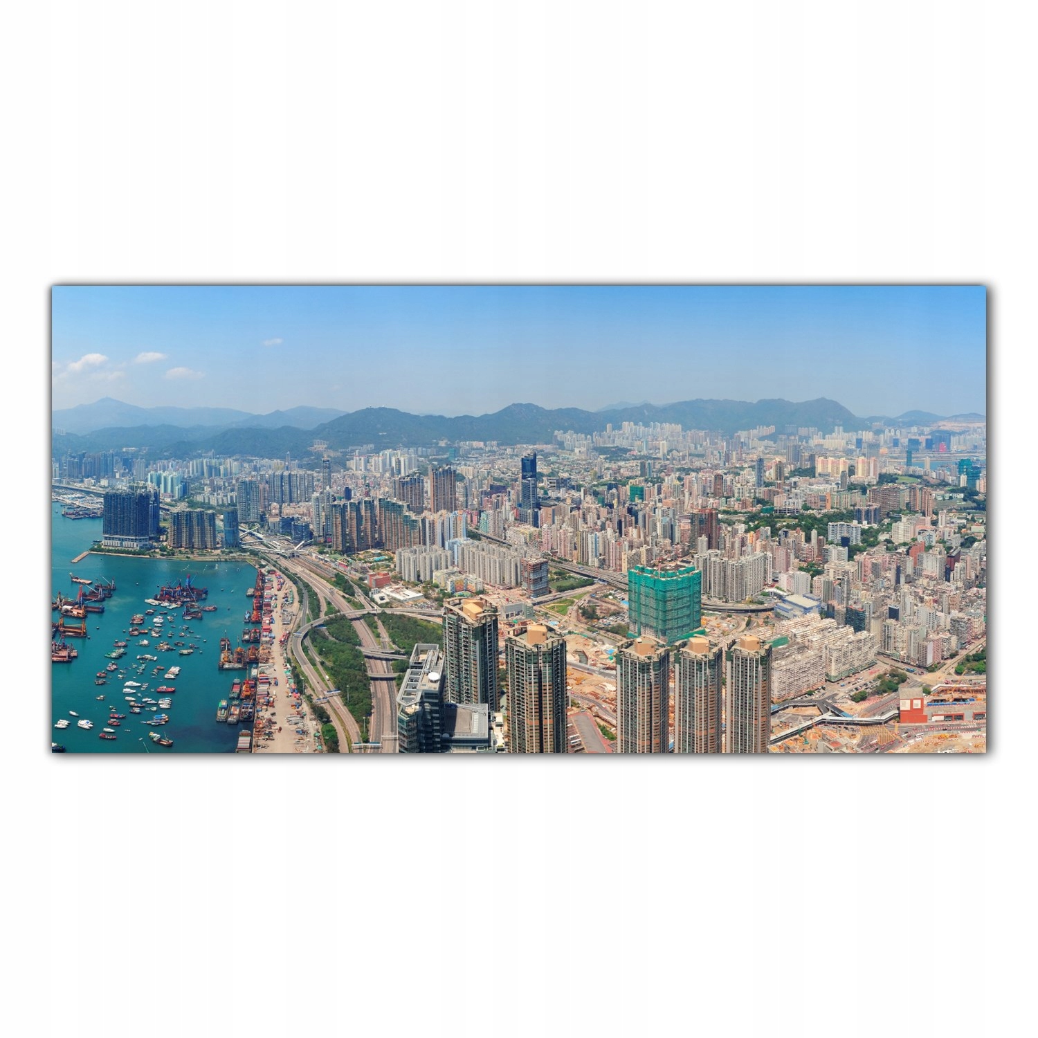 

Hartowany Obraz Szklany Hong Kong Miasto 140x70