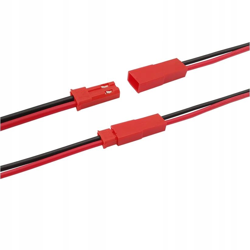 

Komplet złącza wtyczka z kablem 100mm gniazdo z
