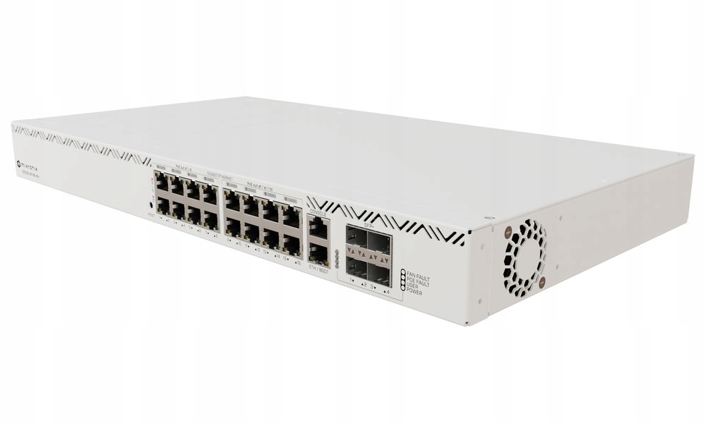 MikroTik Switch CRS320-8P-8B-4S+R, 8x GbE PoE+, 8x GbE PoE++, 4x Sfp+, Rout