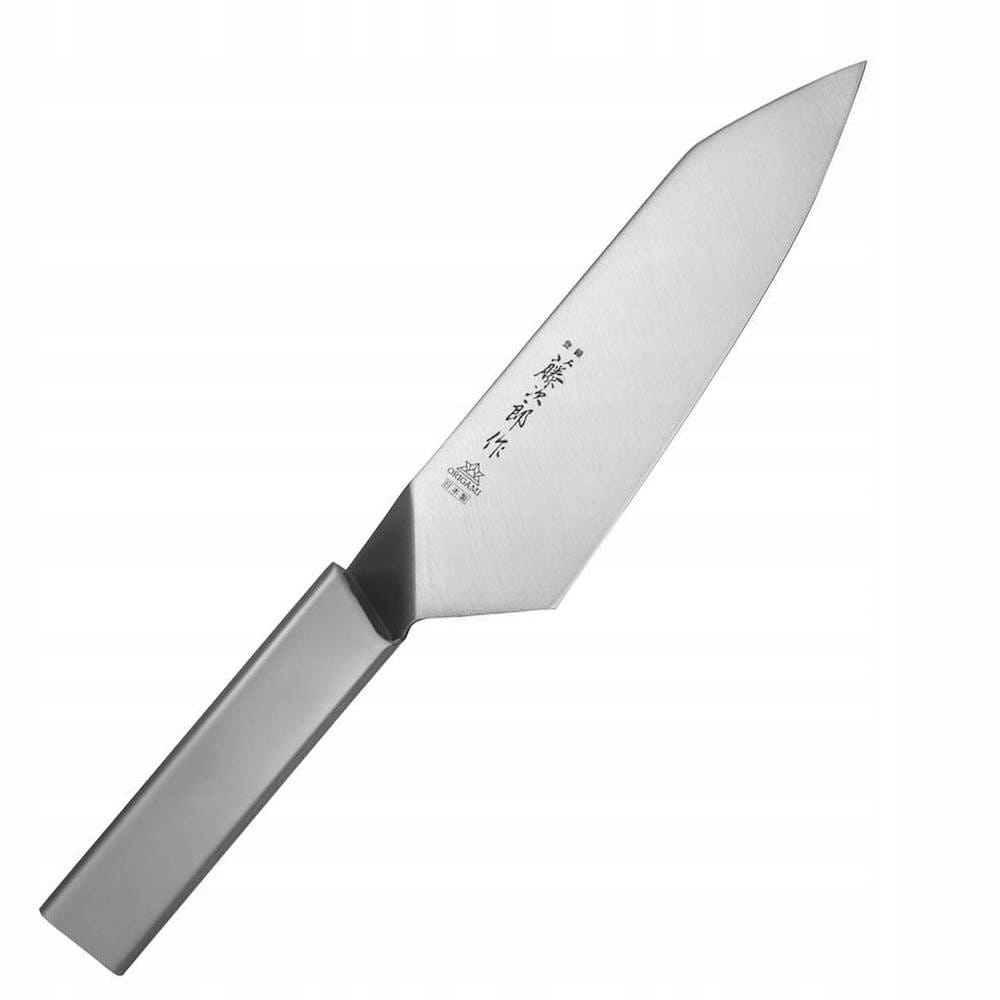 Tojiro Origami Japonský ostrý oceľový kuchynský nôž Santoku na zeleninu 16,5 cm
