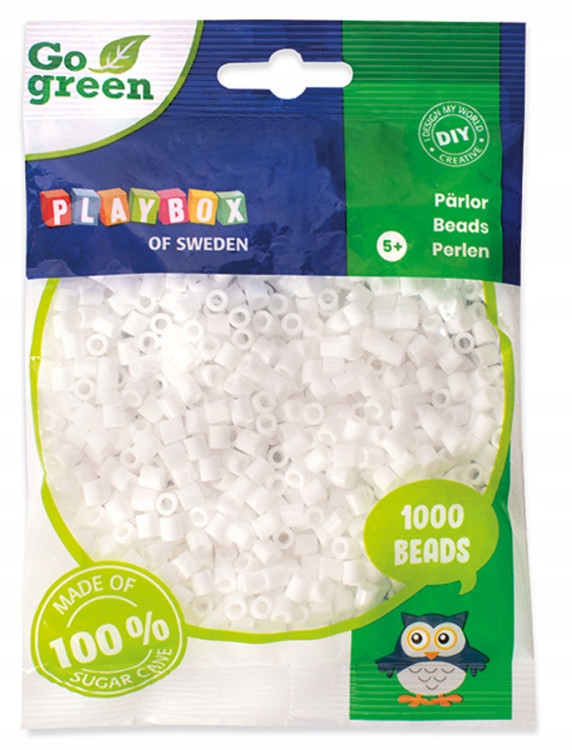 

Eko Koraliki do prasowania 1000 Białe