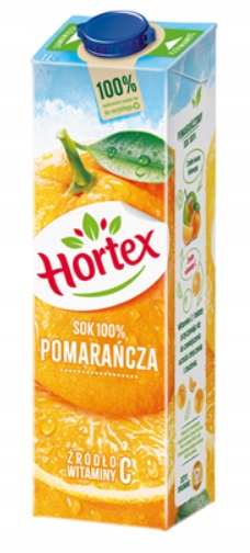 Levně Hortex 100% pomeranč šťáva 6 x 1 l