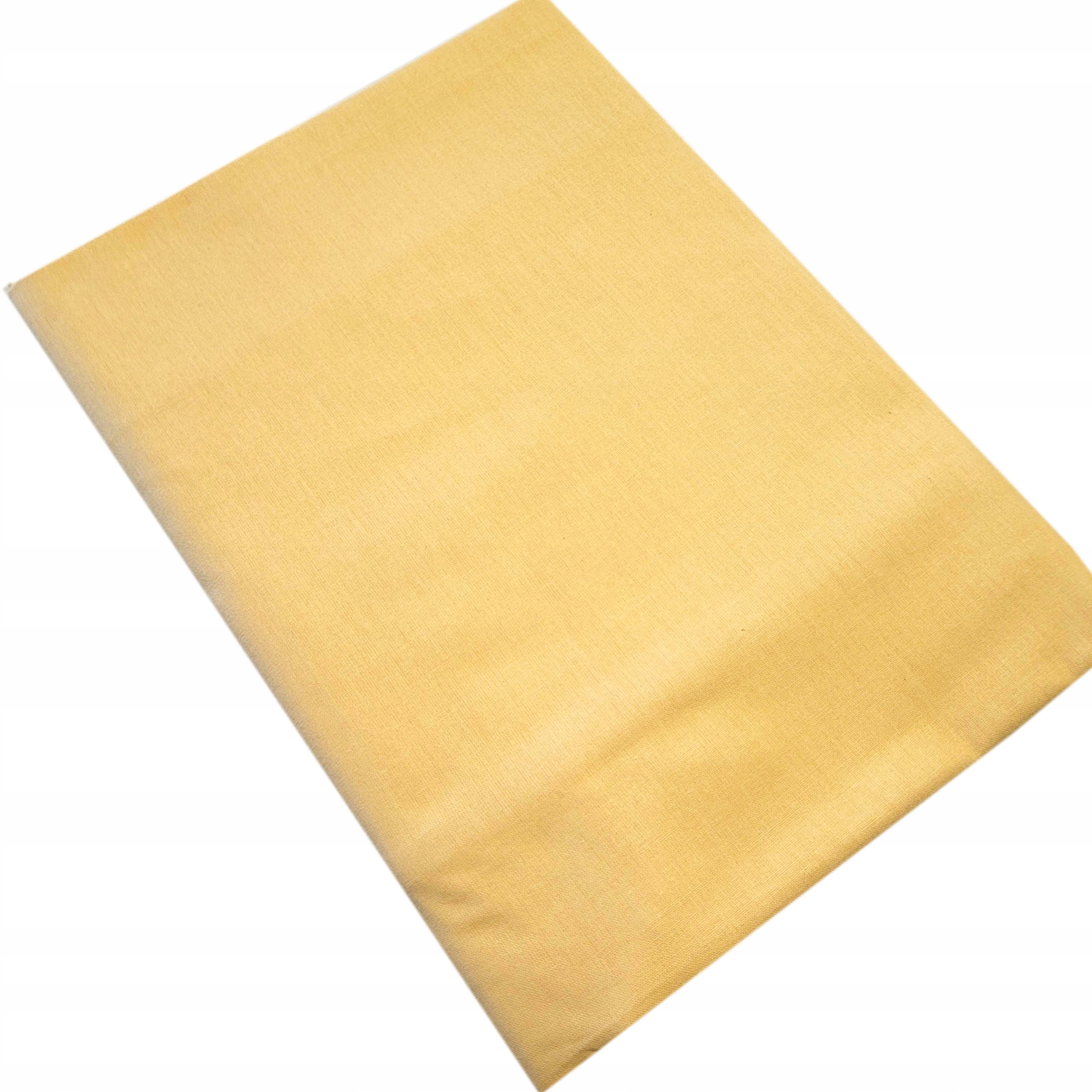

Żółte Prześcieradło Bawełna 100% 180x220 Bez Gumki