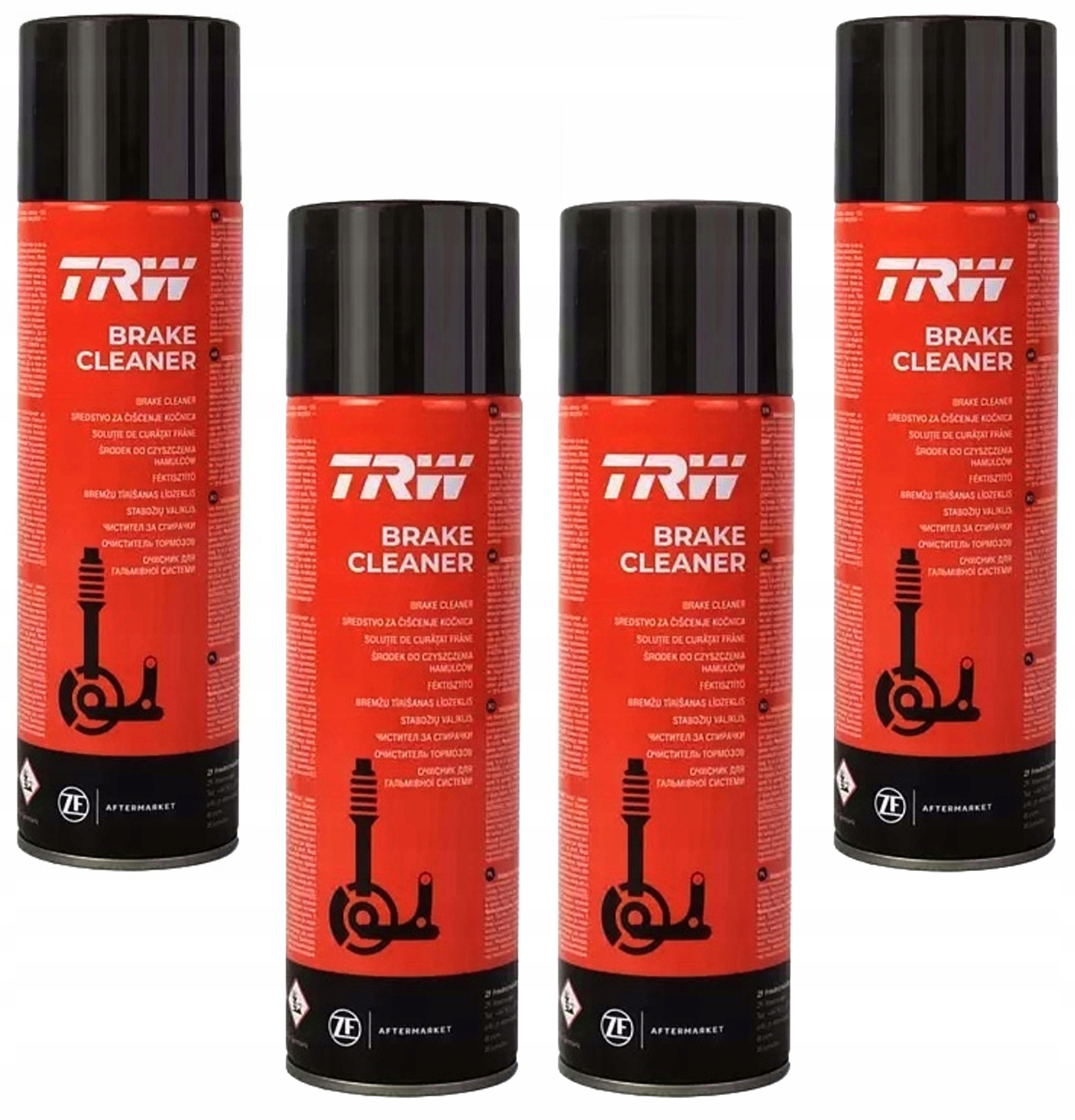 4x Trw Odtłuszczacz Zmywacz Do Hamulców 500 ML
