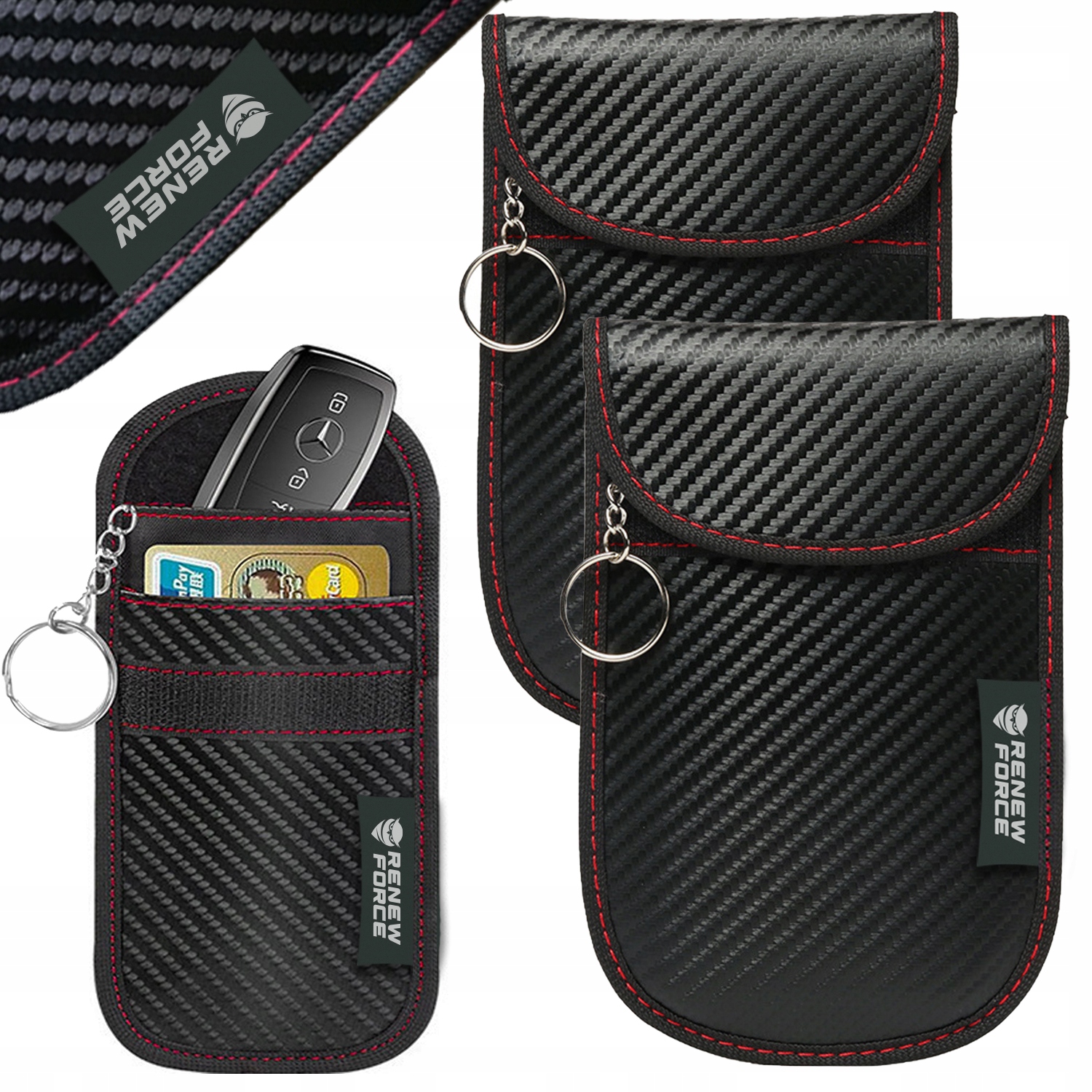 

2x Etui Blokada Kluczyka Pokrowiec Keyless Rfid