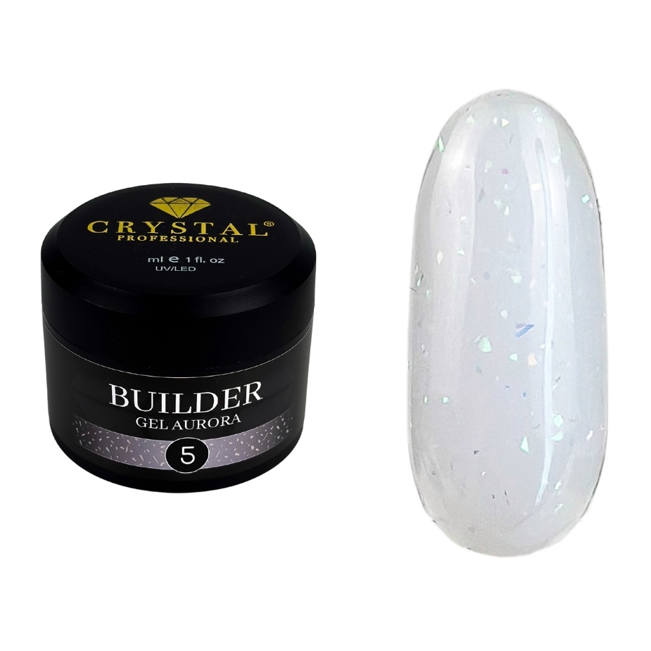 Stavební gel na nehty Builder Gel Aurora #5 30 ml Hema TPOFree CrystalPro