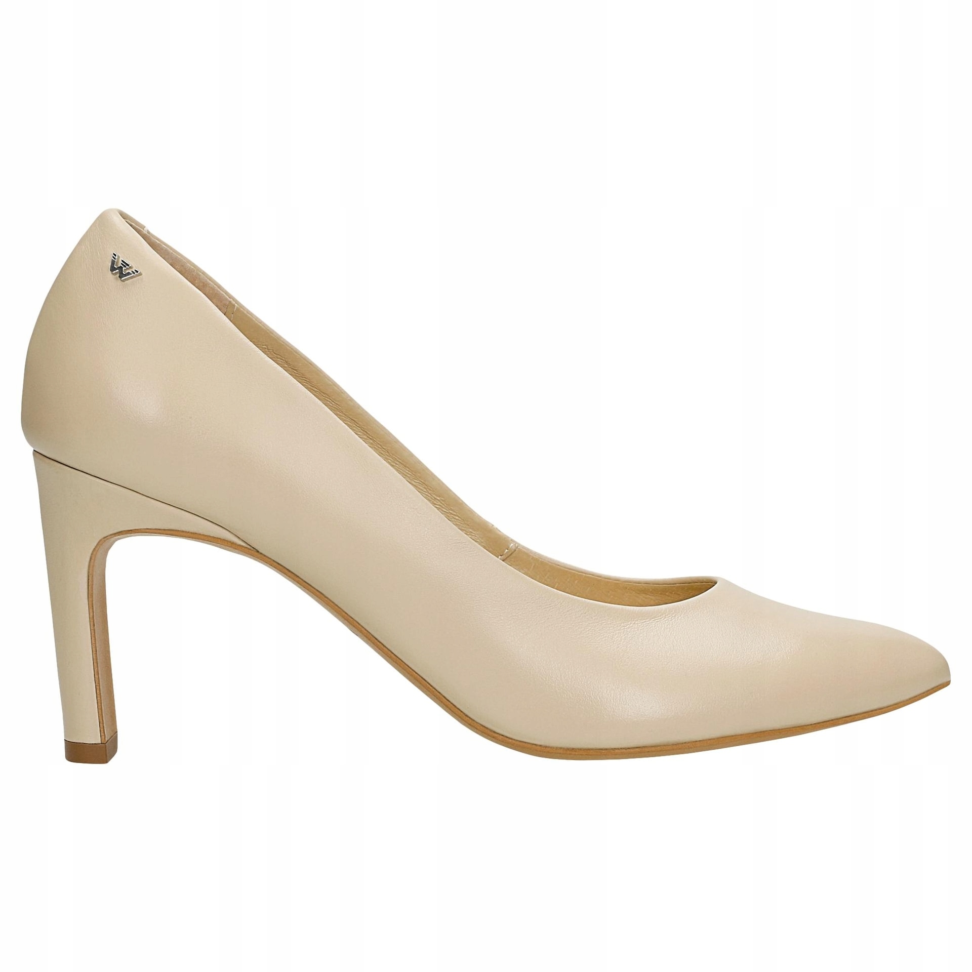 Elegantní béžové dámské lodičky na podpatku vel.