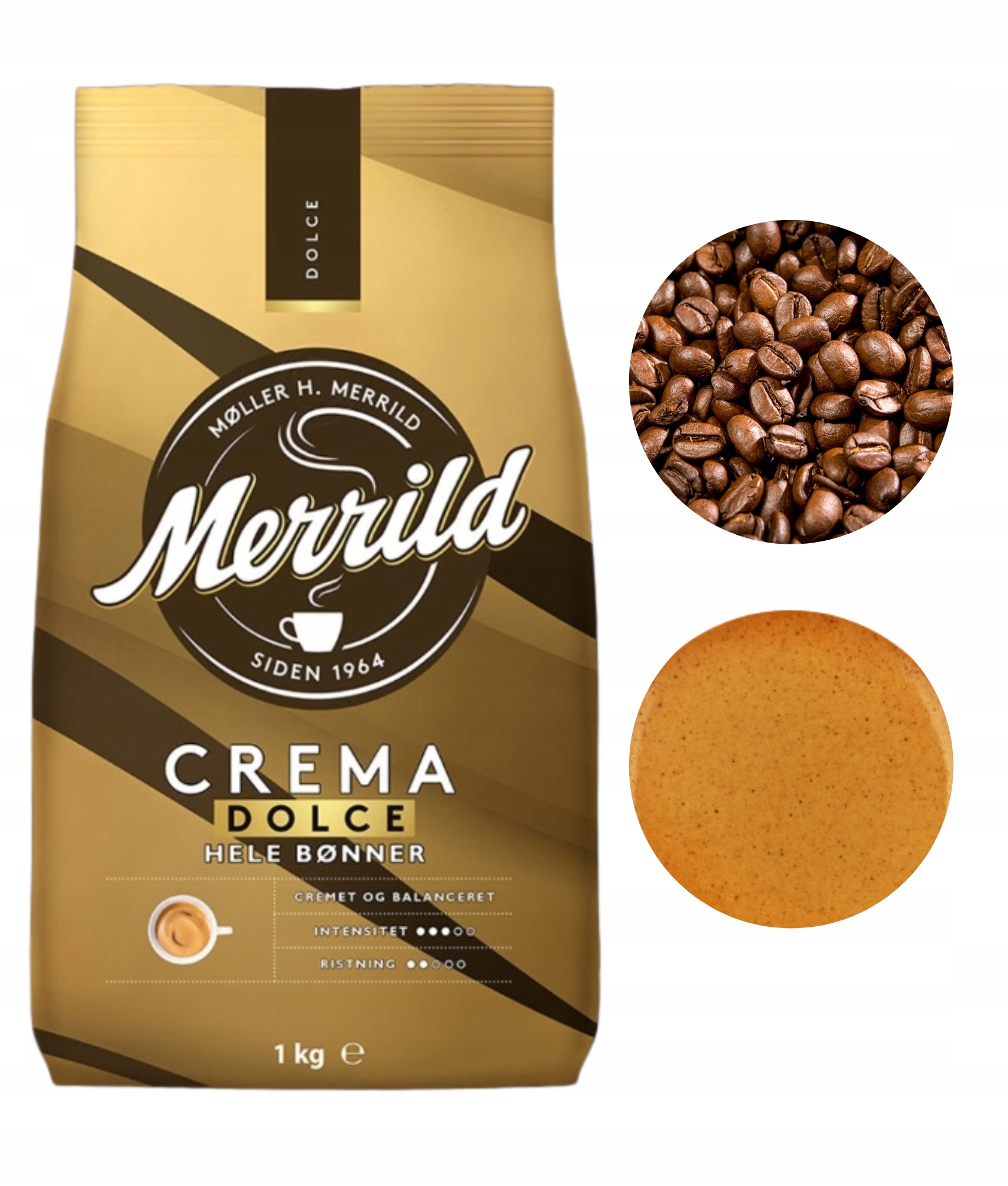 Levně Lavazza Merrild Crema Dolce káva 1 kg